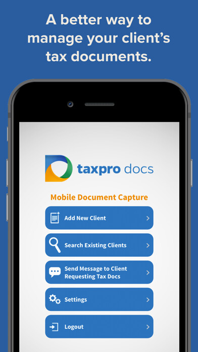 Emulate iPhone app TaxProDocs - Document Archive using MyAndroid
