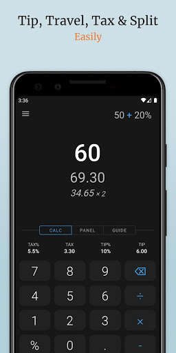 Run android online APK Tax, Tip, Travel & Splits Calculator from MyAndroid or emulate Tax, Tip, Travel & Splits Calculator using MyAndroid
