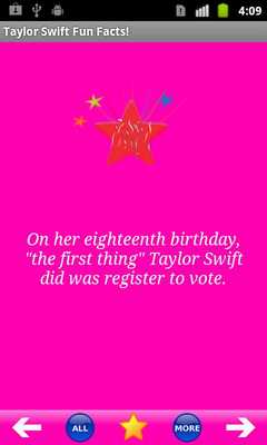Emulate Android APK Taylor Swift Fun Facts!