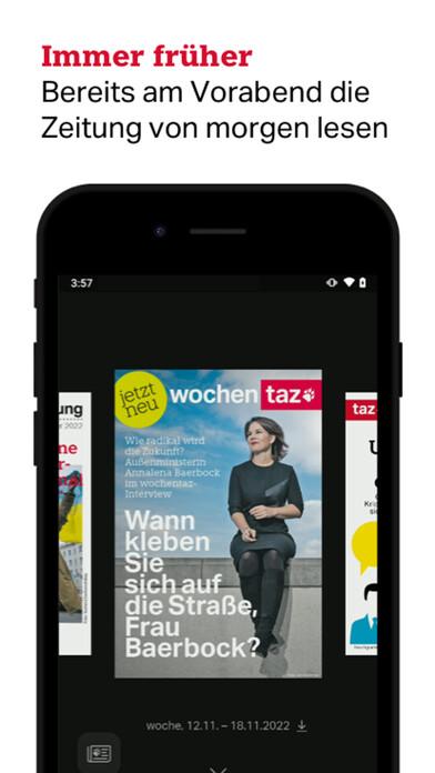 Emulate iPhone app taz, die tageszeitung using MyAndroid Emulate iPhone app taz, die tageszeitung using MyAndroid