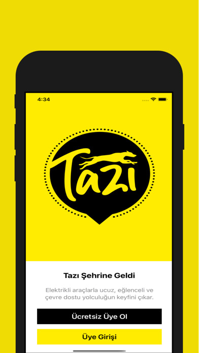 Emulate iPhone app Tazı - scooter using MyAndroid