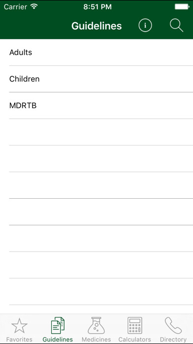 Emulate iPhone app TB Clinical Guide using MyAndroid