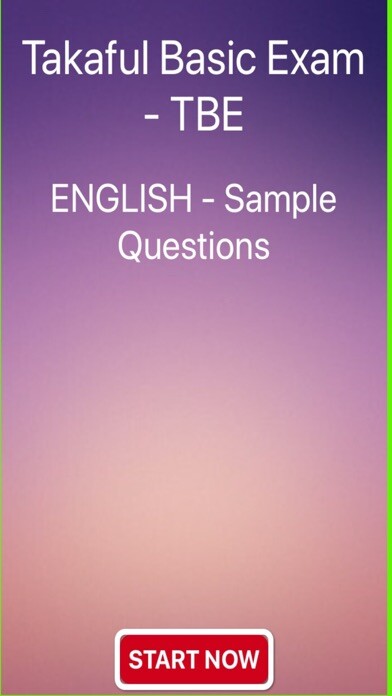 Emulate iPhone app TBE Takaful Exam - English using MyAndroid