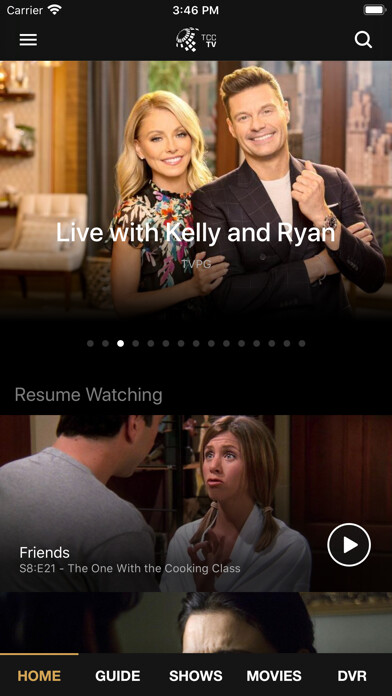 Emulate iPhone app TCC TV using MyAndroid