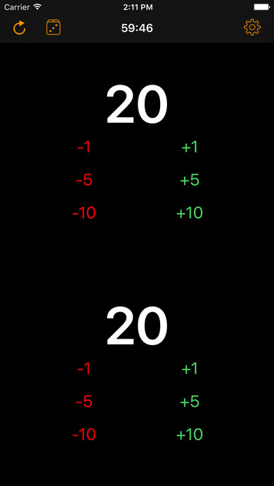 Emulate iPhone app TCG Life Points Counter using MyAndroid