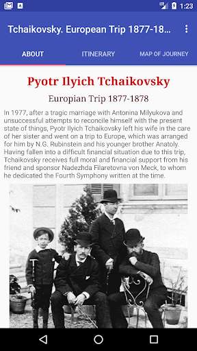 Run android online APK Tchaikovsky. European trip 1877-1878. from MyAndroid or emulate Tchaikovsky. European trip 1877-1878. using MyAndroid