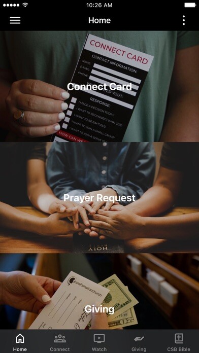 Emulate iPhone app tChurch RVA using MyAndroid