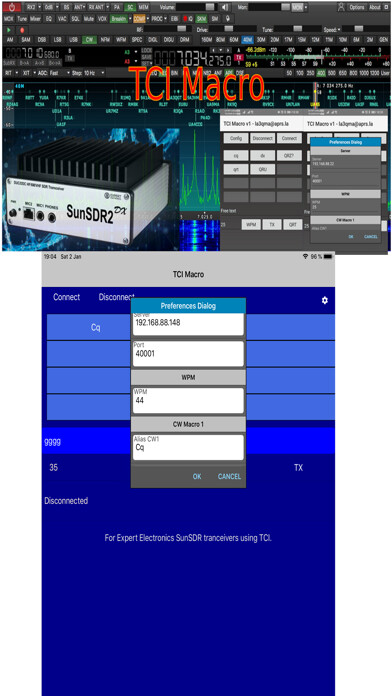 Emulate iPhone app TCIMacro using MyAndroid