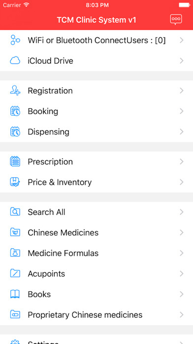 Emulate iPhone app TCM Clinic System using MyAndroid
