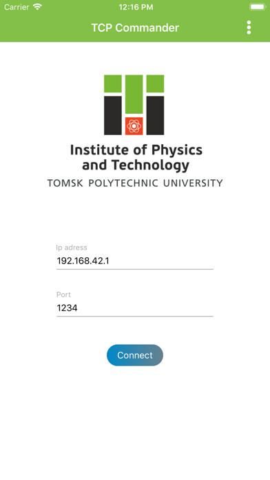 Emulate iPhone app TCP Commander using MyAndroid Emulate iPhone app TCP Commander using MyAndroid