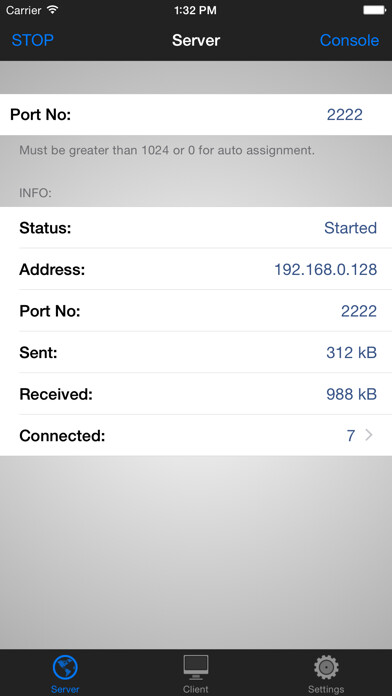 Emulate iPhone app TCP Console using MyAndroid Emulate iPhone app TCP Console using MyAndroid
