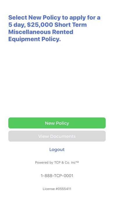 Emulate iPhone app TCP Short Term Insurance using MyAndroid