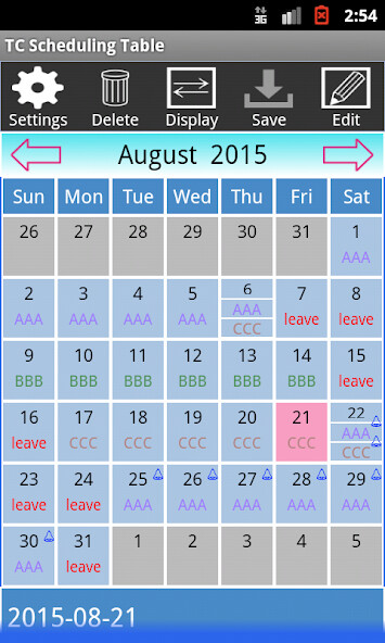 Emulate iPhone app TC Scheduling Table using MyAndroid Emulate iPhone app TC Scheduling Table using MyAndroid