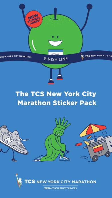 Emulate iPhone app TCS NYC Marathon Sticker Pack using MyAndroid