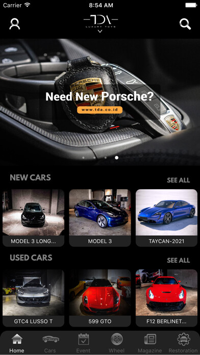 Emulate iPhone app TDA Luxury Toys using MyAndroid