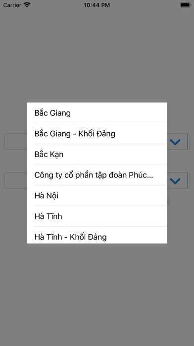 Emulate iPhone app TDCDDH - VB chỉ đạo điều hành using MyAndroid