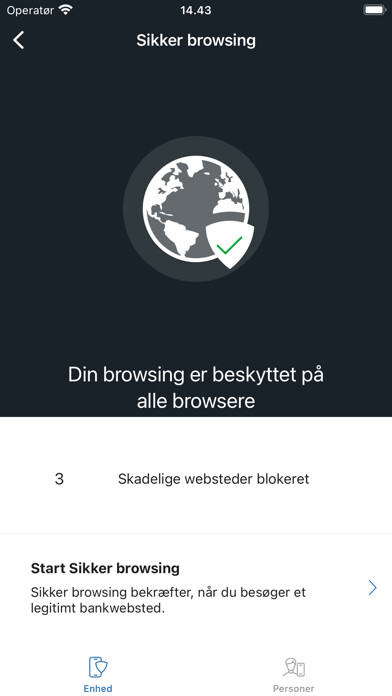 Emulate iPhone app TDC Erhverv Guard using MyAndroid