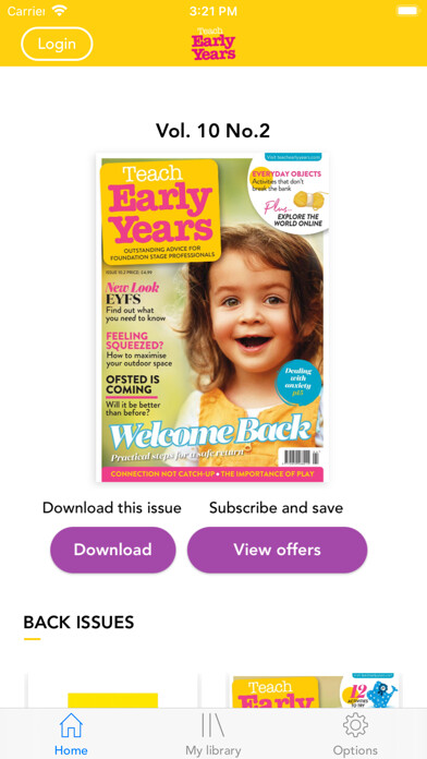 Emulate iPhone app Teach Early Years Magazine using MyAndroid Emulate iPhone app Teach Early Years Magazine using MyAndroid