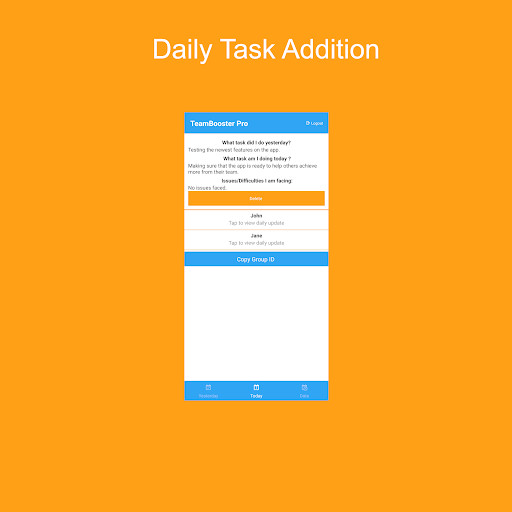 Run android online APK TeamBooster - Daily Scrum from MyAndroid or emulate TeamBooster - Daily Scrum using MyAndroid