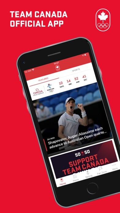 Emulate iPhone app Team Canada Olympic App using MyAndroid Emulate iPhone app Team Canada Olympic App using MyAndroid