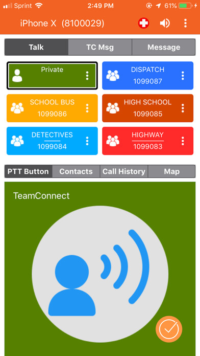 Emulate iPhone app TeamConnect PTT using MyAndroid Emulate iPhone app TeamConnect PTT using MyAndroid