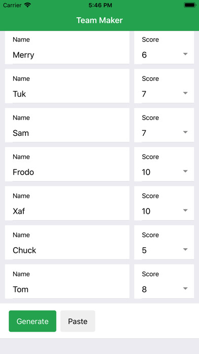 Emulate iPhone app Team Maker - Random Squads using MyAndroid Emulate iPhone app Team Maker - Random Squads using MyAndroid