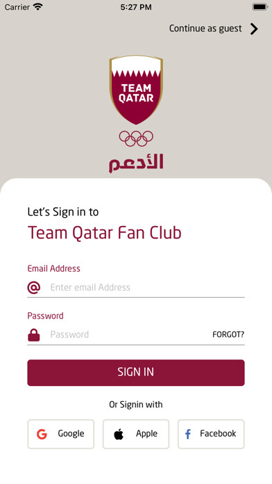Run android online APK Team Qatar from MyAndroid or emulate Team Qatar using MyAndroid