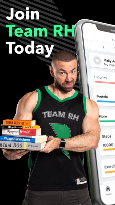 Emulate iPhone app Team RH Fitness using MyAndroid