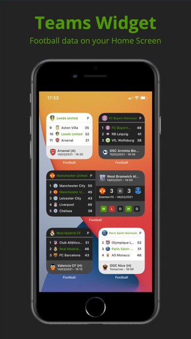 Emulate iPhone app Teams - Soccer Widget using MyAndroid Emulate iPhone app Teams - Soccer Widget using MyAndroid