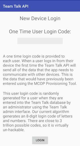 Run android online APK Team Talk API from MyAndroid or emulate Team Talk API using MyAndroid