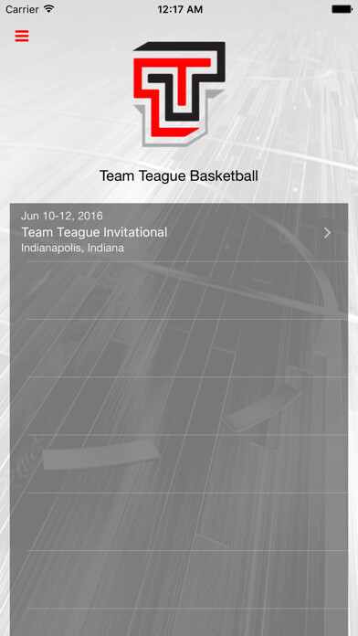 Emulate iPhone app Team Teague Basketball using MyAndroid
