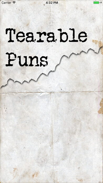 Emulate iPhone app Tearable Puns using MyAndroid Emulate iPhone app Tearable Puns using MyAndroid