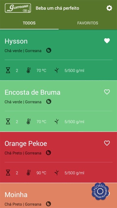 Emulate iPhone app Tea Timer Gorreana using MyAndroid