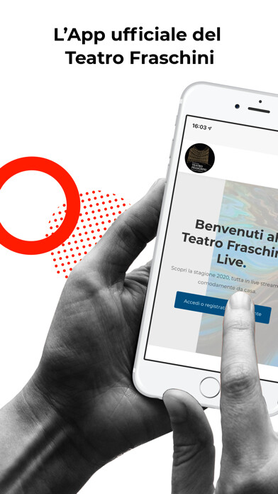 Emulate iPhone app Teatro Fraschini Live using MyAndroid