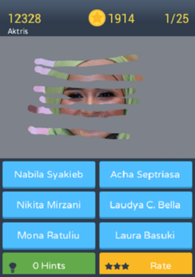 Emulate Android APK Tebak Foto Artis Selebritis