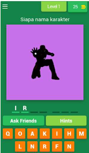 Run android online APK Tebak gambar karakter superhero from MyAndroid or emulate Tebak gambar karakter superhero using MyAndroid