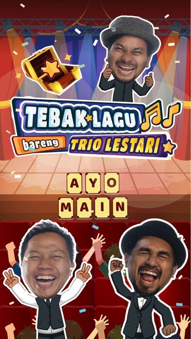 Emulate iPhone app Tebak Lagu Bareng Trio Lestari using MyAndroid