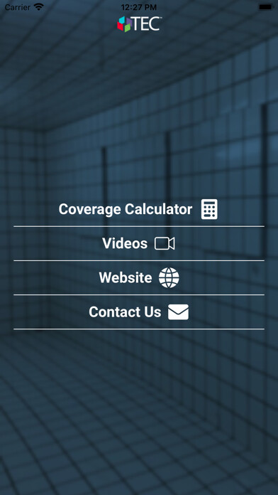 Emulate iPhone app TEC™ Coverage Calculator using MyAndroid