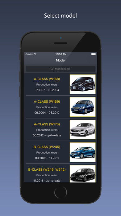 Emulate iPhone app TechApp for Mercedes using MyAndroid