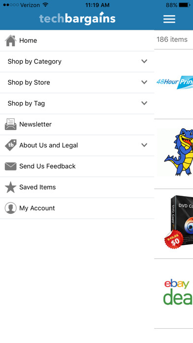 Emulate iPhone app TechBargains using MyAndroid Emulate iPhone app TechBargains using MyAndroid