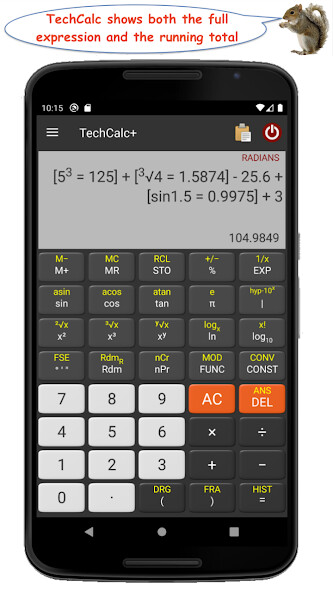 Run android online APK TechCalc+ Calculator from MyAndroid or emulate TechCalc+ Calculator using MyAndroid