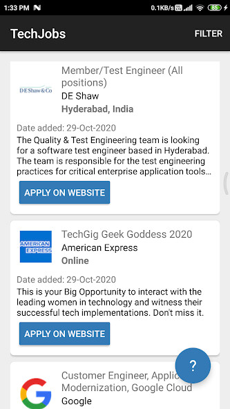 Run android online APK Tech Jobs from MyAndroid or emulate Tech Jobs using MyAndroid Run android online APK Tech Jobs from MyAndroid or emulate Tech Jobs using MyAndroid