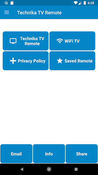 Run android online APK Technika TV Remote Control from MyAndroid or emulate Technika TV Remote Control using MyAndroid Run android online APK Technika TV Remote Control from MyAndroid or emulate Technika TV Remote Control using MyAndroid