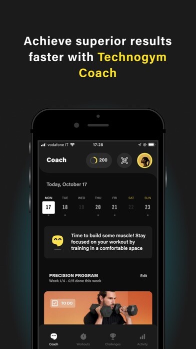 Emulate iPhone app Technogym - Training Coach using MyAndroid