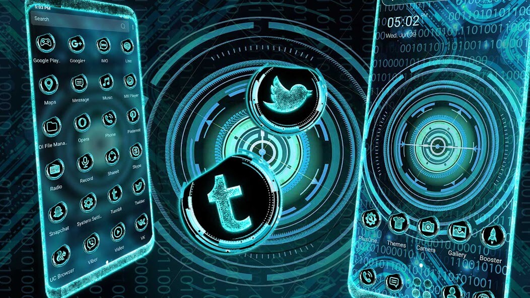 Run android online APK Technology Binary Theme from MyAndroid or emulate Technology Binary Theme using MyAndroid