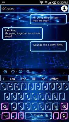 Emulate Android APK Technology Blue Neon Keyboard Emulate Android APK Technology Blue Neon Keyboard