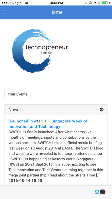 Emulate iPhone app Technopreneur Circle using MyAndroid Emulate iPhone app Technopreneur Circle using MyAndroid