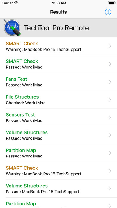 Emulate iPhone app TechTool Pro Remote using MyAndroid