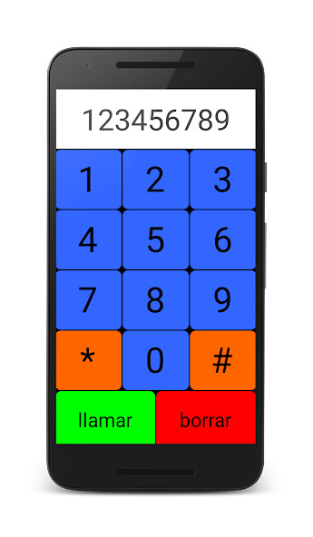 Run android online APK Teclas Grandes para teléfono. from MyAndroid or emulate Teclas Grandes para teléfono. using MyAndroid