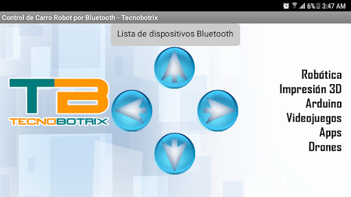 Run android online APK Tecnobotrix Control Bluethooth from MyAndroid or emulate Tecnobotrix Control Bluethooth using MyAndroid